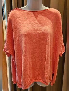 Fantastic Fawn Coral Knit Dolman Top • Soft Cotton Blend